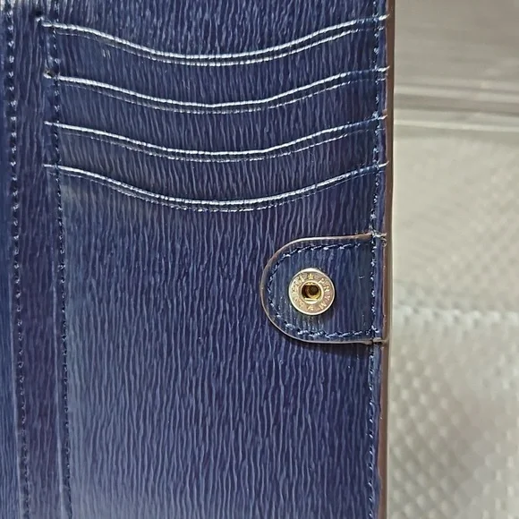 LAUREN RALPH LAUREN NAVY CARD CASE WALLET FOR WOMEN - Picture 4 of 11